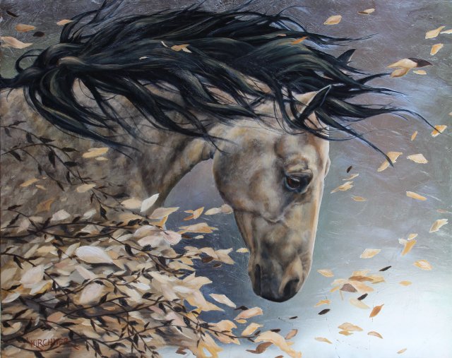 Leslie Kirchner, leslie kirchner art, leslie kirchner artist, western artist, western art, nature art, nature artist, wildlife art, wildlife artist, horse art, horse, horse artist, grey horse, gray horse, running horse, running horse art