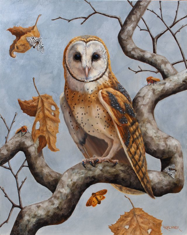 Leslie Kirchner, leslie kirchner art, leslie kirchner artist, western artist, western art, nature art, nature artist, wildlife art, wildlife artist, barn owl, owl, owl art, owl painting, barn owl art, barn owl painting