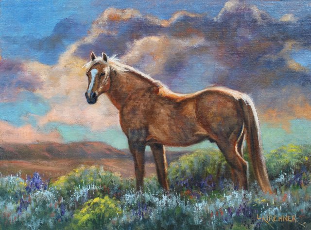 Leslie Kirchner, leslie kirchner art, leslie kirchner artist, wildlife art, wildlife artist, nature art, nature artist, horse, horse art, horse painting, palomino, palomino horse, palomino painting