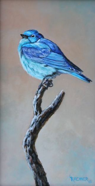 leslie kirchner, lesliekirchner art, bird art, bird painting, bluebirds, bluebird art, mountain bluebird, mountain bluebird art, western art, wildlife art, acrylic painting, nature artist, nature art