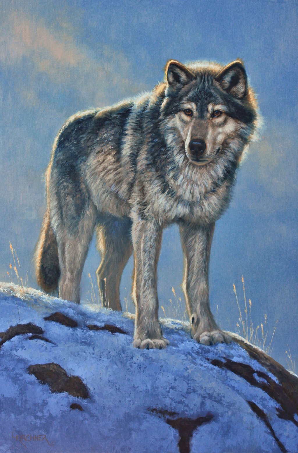 wolf, wolves, gray wolf, grey wolf, canid, Leslie Kirchner, Leslie Kirchner art, wildlife art, western art, nature art, wildlife artist, western artist, nature artist, gray wolves
