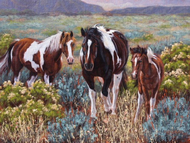 Leslie Kirchner, leslie kirchner art, leslie kirchner paintings, wildlife art, wildlife artist, western art, western artist, nature art, nature artist, horse art, horse painting, paint horse, paint horse atr, paint horse painting, paint foal, paint horse foal art