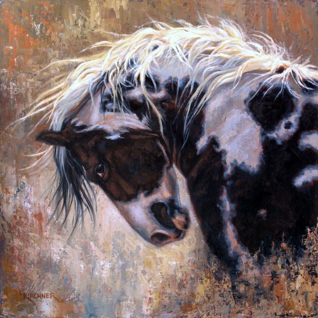 Leslie Kirchne, leslie kirchner art, leslie kirchner artist, western art, western artist, nature art, nature artist, wildlife art, wildlife artist, horse art, horse, homozygous, , paint horse, paint horse art, horse artwork, horse painting, black and white paint horse